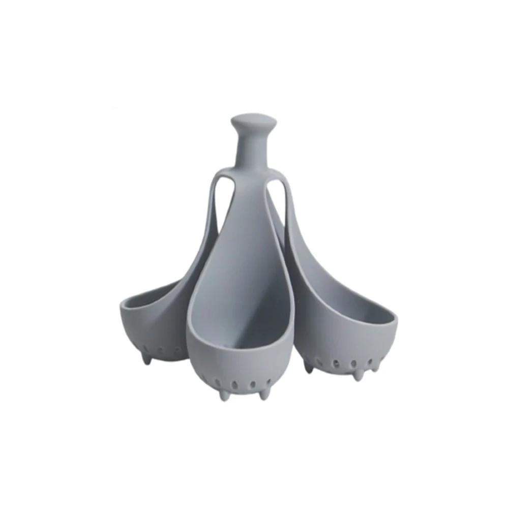 1Pc 4/6 Egg Holder for Home Kitchen Ideal for Steaming Eggs for Family Breakfast High-Temperature Resistant Silicone Egg Cooker