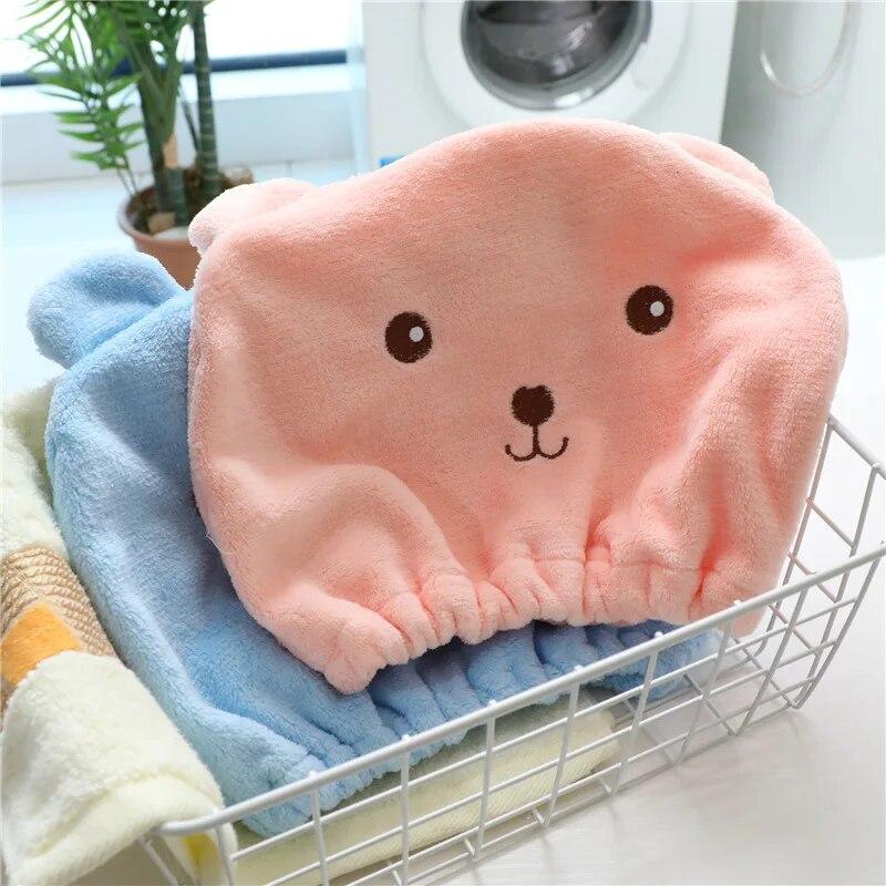 

NEW Good Hygroscopicity and Breathability Microfiber Hair Turban Quickly Dry Hair Hat Wrapped Towel Cap Towel Hair Bonnet розовый