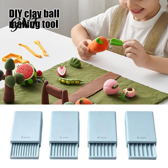 Miniature Crafting Tools 4Pcs/Set Clay Gel Ball Maker Tools, Polymer Roller, 2mm 3mm 4mm 5mm Rolling Tool for Crafts Sphere Shaper, Nail Art