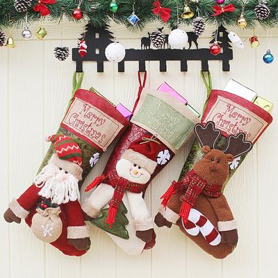 Christmas Decorations Embroidered Socks Gift Bags Christmas Decoration Pendants