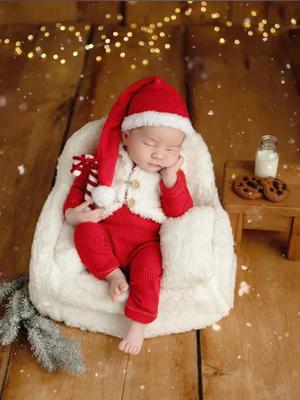 Tenue de Noël Trois Pièces pour Nouveau-né