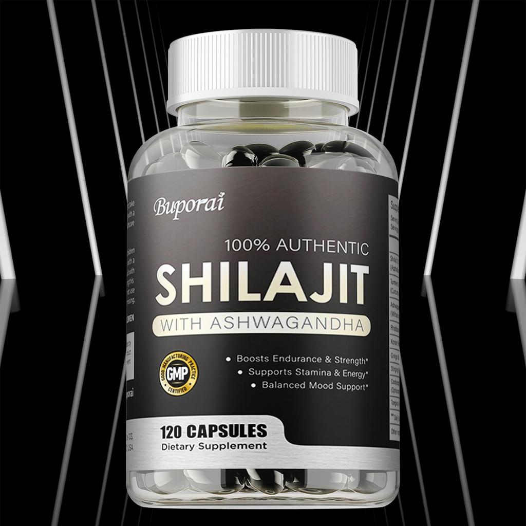 Shilajit - Ashwagandha, Turmeric - Boosts Endurance and Energy, Balances Mood