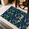 Seahawks Helm Anpassbarer Name Teppich Boden Teppich Büro Teppich Perfekt für Eingangsbereich Foyer Balkon Esszimmer Rutschfester Teppich Büros Dekorieren