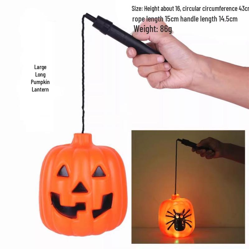 Halloween Decoration: Pumpkin Lantern, Bucket & Handheld Candy Jar for Kindergarten & Shopping Mall Scenes