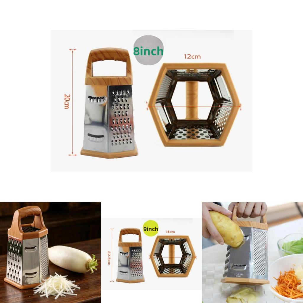 Modern Minimalist Multifunction Vegetable Grater With Six Sides For Kitchen Prep