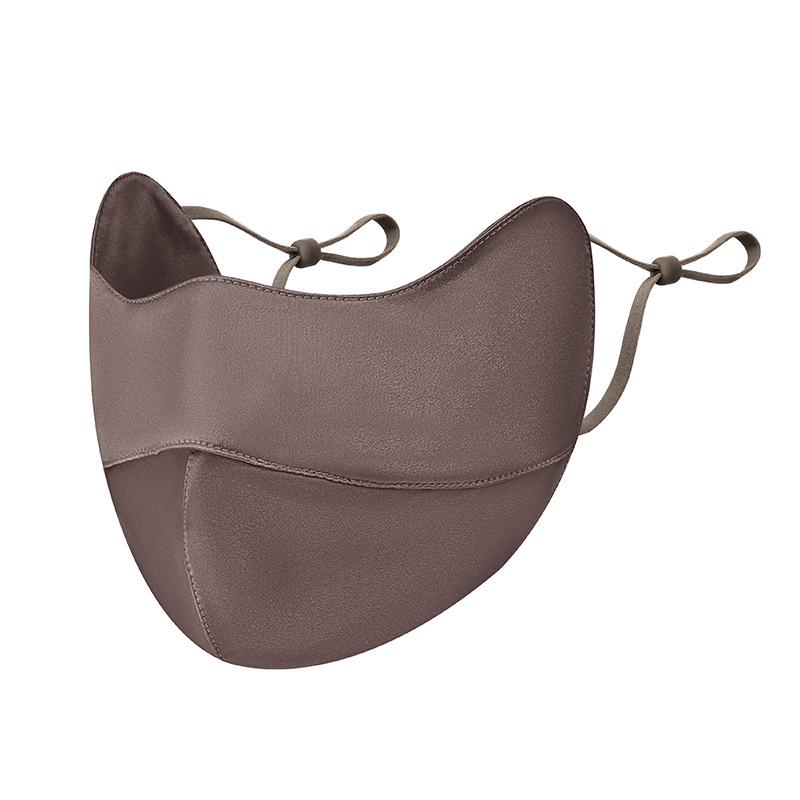 Máscara de Verão Feminina 100% Seda de Amoreira UPF50+ Protetor Solar com Proteção para o Canto dos Olhos