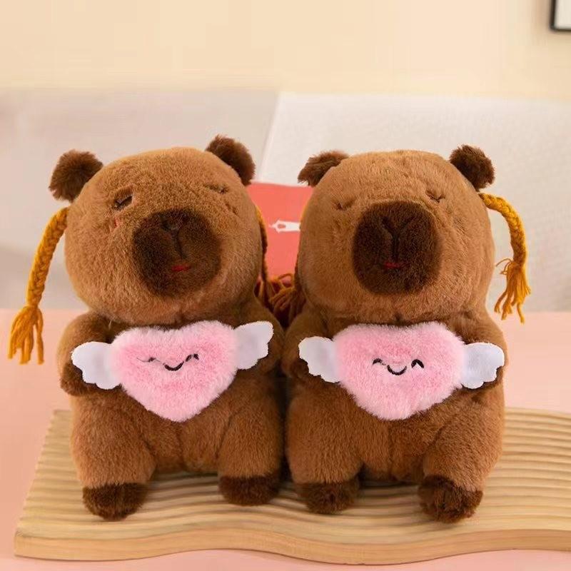 Premium Eight-inch Machine Doll Plush Toy Wedding Throwing and Pushing Event Gift Capybar Doll
