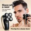 USB Rechargeable 5 Floating Head Razors for Shaving Heads and Skulls