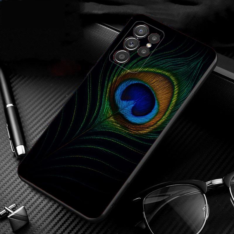 Phone Case For Samsung Galaxy S26 S25 S24 S23 S22 S21 Ultra S24 S23 S22 S21 S25 Plus S24 FE Peacock Bird