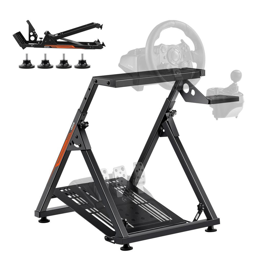 VEVOR Racing Wheel Stand, Adjustable & Foldable Simulator Stand for Logitech G923 G920 G29 G27