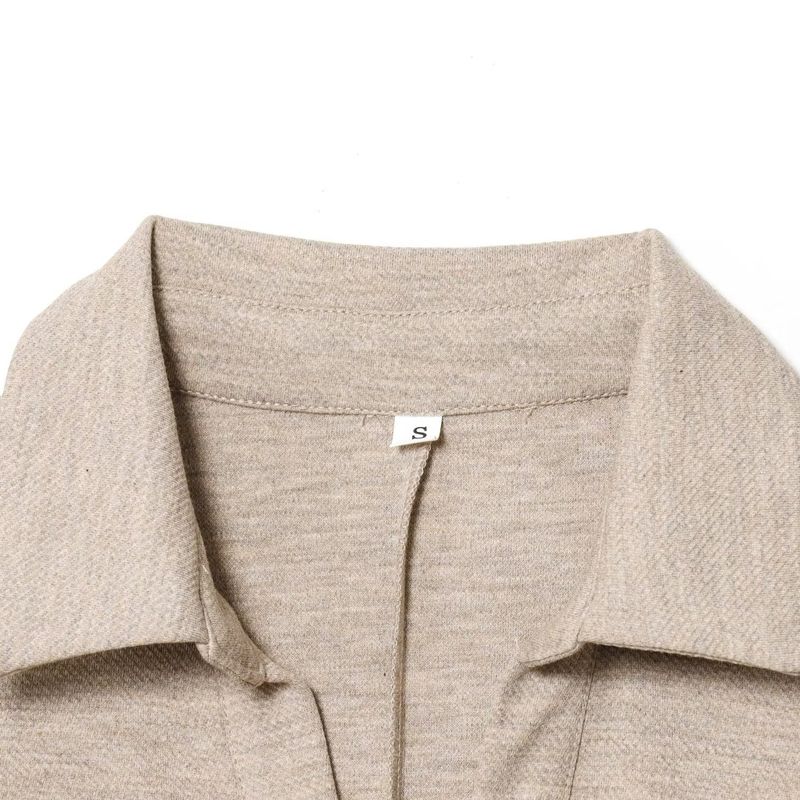 Kaslead New Women clothes Western Style Polo Shirt Collar Sleeveless Slim fit Midi Dress 364415