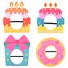 Multicolor Party Photo Props Felt Headgear Hat Funny Cake Hat Party Cap  Gift