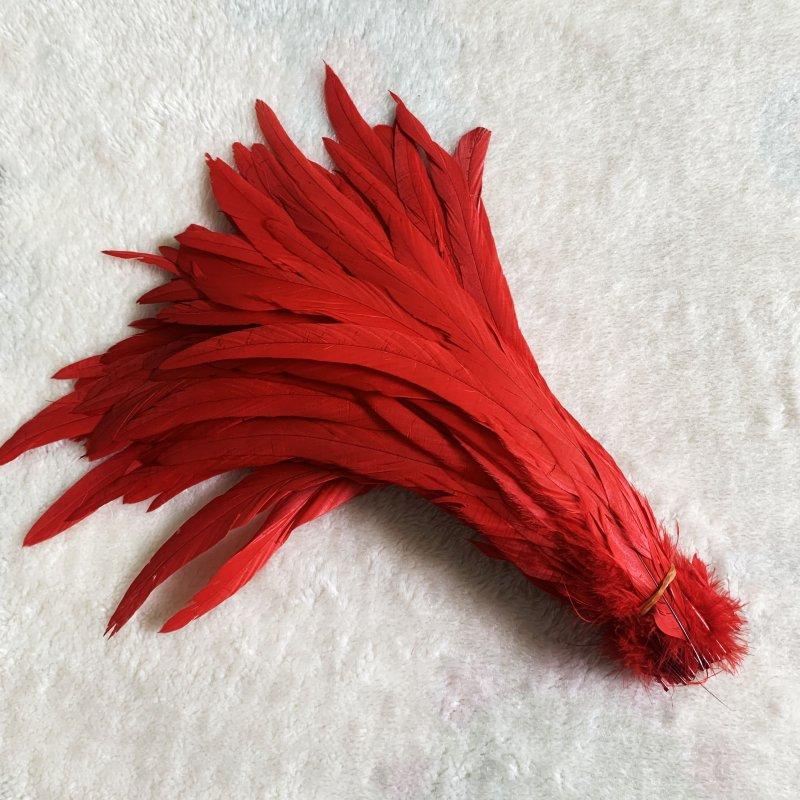 Wholes 500pcs Rooster Tail Feathers 25-30cm 30-35cm 35-40cm 40-45cm For Colored Carnival Costume&mask Party