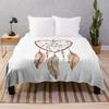 Colorful Dreamcatcher Bohemian Super Soft Fleece Throw Blanket Lightweight All Season Warm King Queen Size Blanket Lightweight