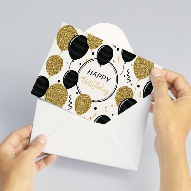 24 Pcs 3D Birthday Card with Envelope 3D Cake Birthday Card Greeting Cards for Husband
