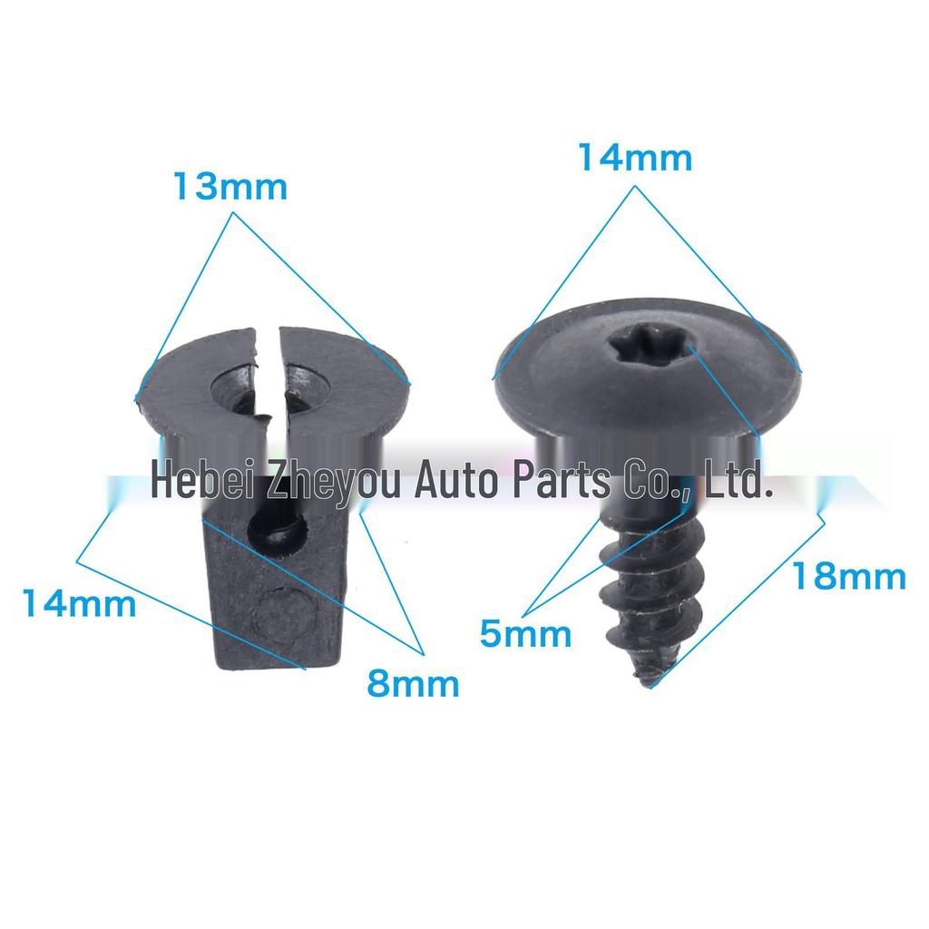 10 Fender Liner Fastener Clip Sets for VW Passat B5-B7, CC, Golf