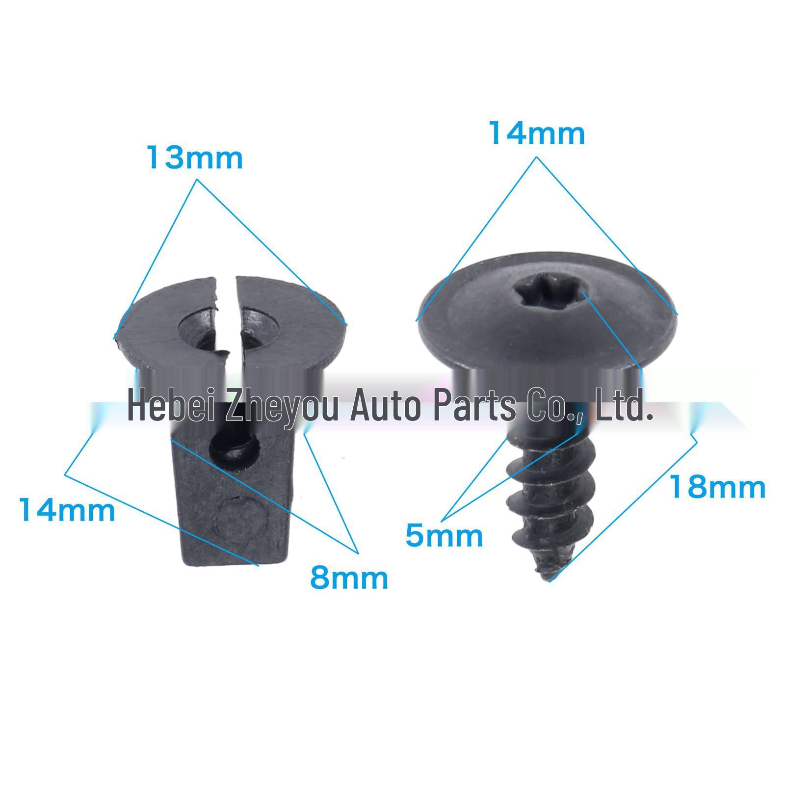 

10 Fender Liner Fastener Clip Sets for VW Passat B5-B7, CC, Golf