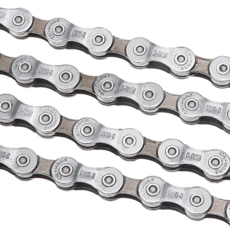 Bicycles Chain High Strength Steel Cycling Chain with Buckle, 112 Link Bike Derailleur Chain 9 Speed Bicycles Chain