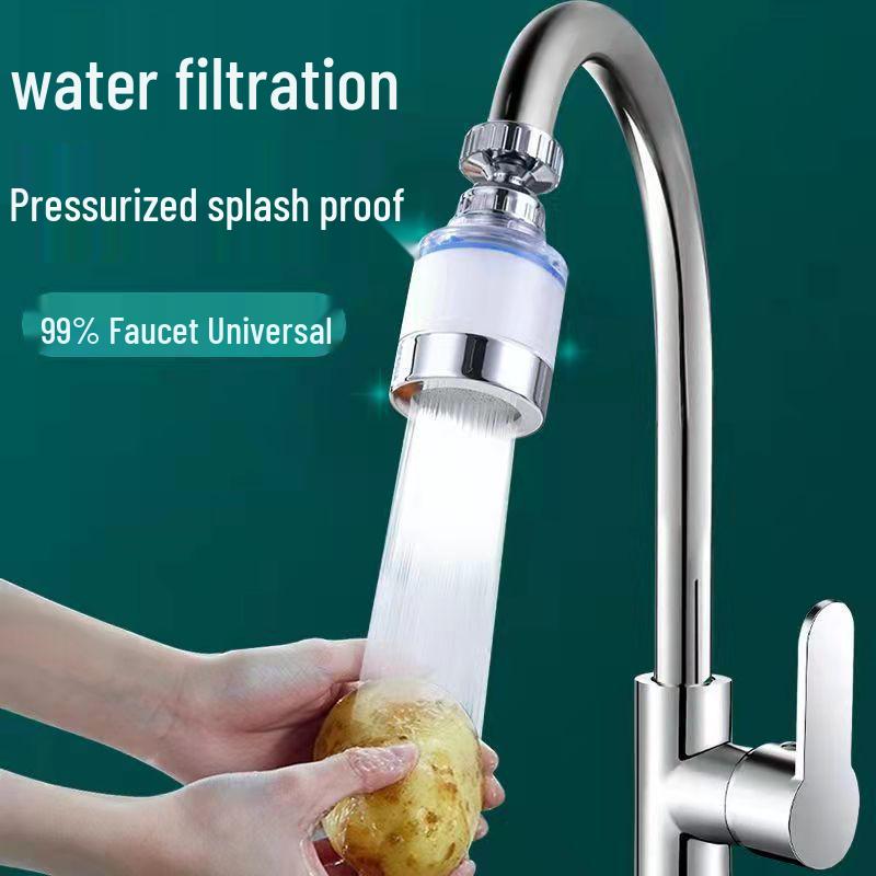 Stänkskyddande Kökskran Vattenfilter och Duschhuvudförlängare