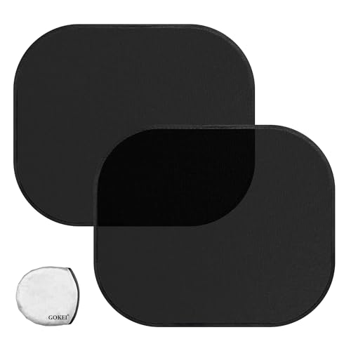 

GOKEI Солнцезащитный козырек для автомобиля, Солнцезащитный козырек на окна автомобиля, Антистатическая пленка [2 шт.] Солнцезащитный козырек для автомобиля, Антистатический лист, Не требует присосок, Складной, Автомобильный ветер