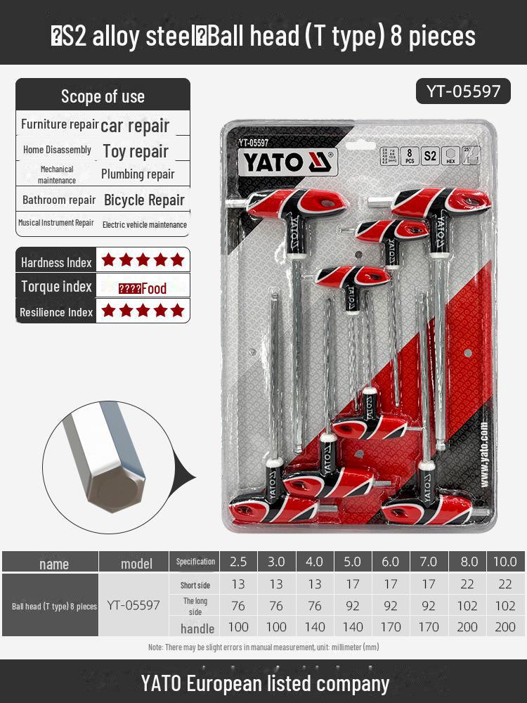 Yiertuo Hexagonal Wrench & Screwdriver Set