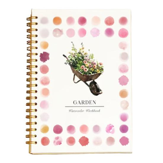 Watercolor Workbook Coloring Book Step-by-Step Tutorials for Animals Flowers Beginner Friendly Painting Kit for Learning Stress Relief