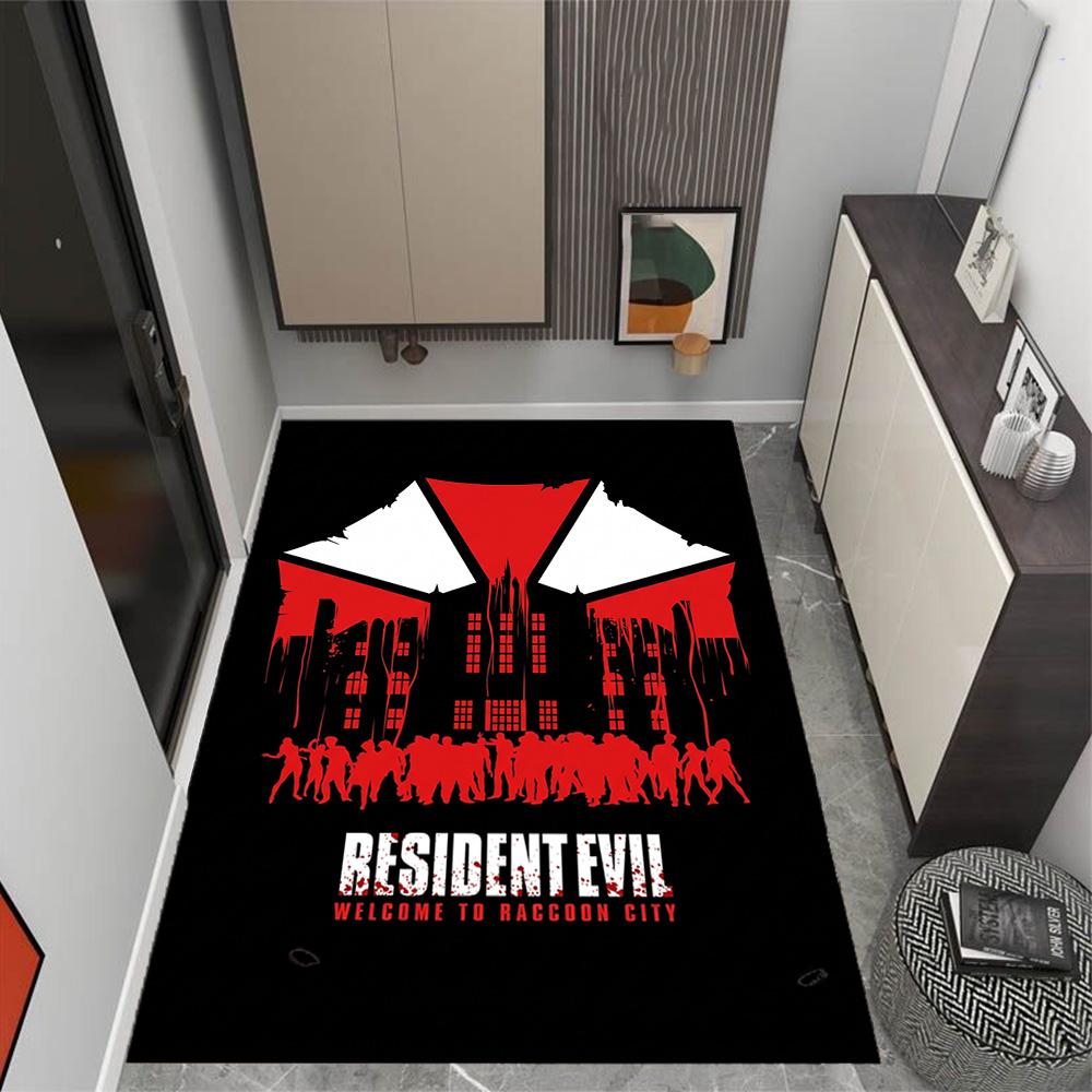 Resident Evil: Regenschirm Horror Teppich Design für Studentenwohnheim Küche Spielzimmer Balkon Rutschfester Teppich Büros Dekorieren Geschenk für Festivals