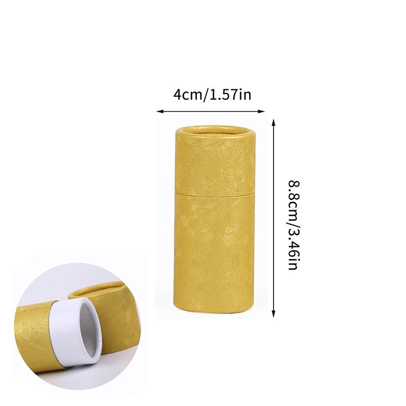 Kraft Paper Tube Jar 10ml 20ml 30ml Cylinder for Essential Oil Bottle Secure Packaging Box for Travel and Gift Wrapping