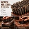Horsehair Leather Textile Cleaning Brush for Car Interior Furniture Apparel Bag Shine Polishing Brush Auto Wash Detailing Brush