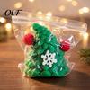 Xmas Tree Squeeze Toy Christmas Snowman Stress Relief Toy, Soft Toys for Adults Cat Paw Sensory Fidget Holiday Party Favors