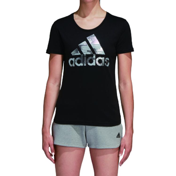 adidas Set In Sleeve T Shirt Women's Black CD1952