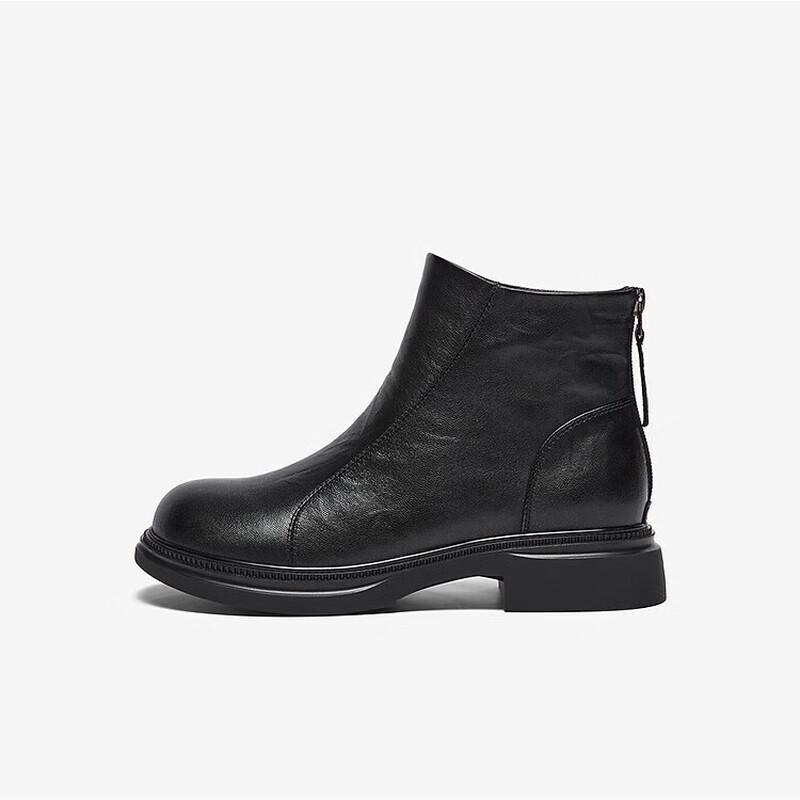BASTO Women s Winter Round Toe Sheepskin Ankle Boots S3055DD5 35