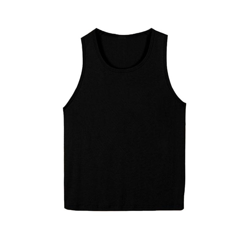 

Женский летний топ без рукавов свободного кроя, накидка, майка, тканый, милый, дышащий, спортивная одежда, короткий танк XXL чёрный