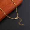 Diamond-encrusted Colored Necklace High-end Pendant Sweater Chain Exquisite Necklace