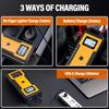 Car Jump Starter 1000A, Super Capacitor 12V Portable for Gas Engines, Yellow