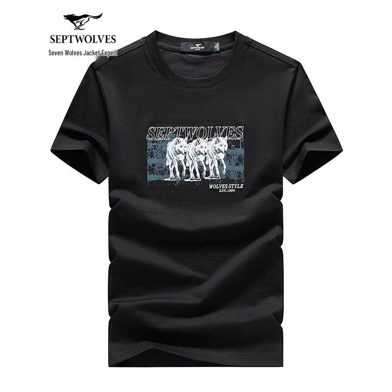

SEPTWOLVES Мужская модная хлопковая футболка 2XL 180