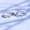 Ny justerbar størrelse Ring Sun Moon Parring Enkel Sølv Åpen Ring Forlovelsesgaver for menn og kvinner