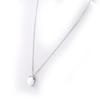 Altesse [G6897] - Opaque White 'Scarlett' Silver Necklace