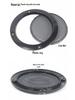 3-inch Car Speaker Grille Cover & Decorative Ring - Iron Mesh Electroacoustic Accessory.