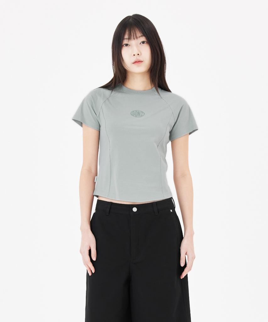 MARK GONZALES Women'S Gonz Vintage Slim Short Sleeve T-Shirt - Ash Grey