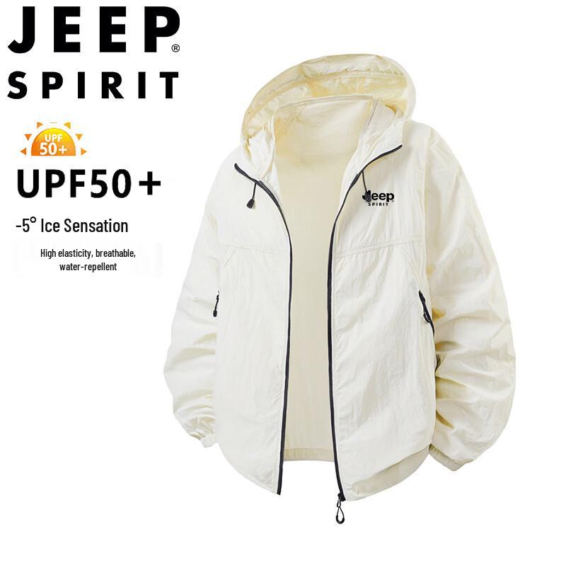 JEEP SPIRIT Men s Lightweight Hooded Sun Protection Jacket 3XL