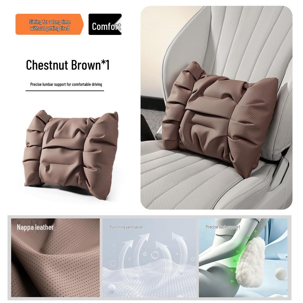 Toyota Car Headrest and Lumbar Support Pillow for Camry, Highlander, Sienna, and Corolla.