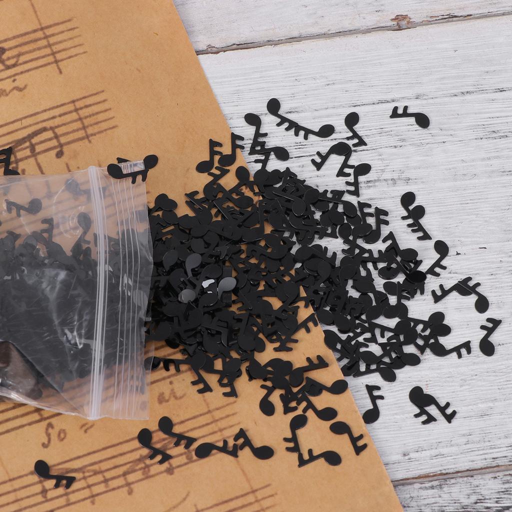 1Pack Musical Note Confetti Black Reusable High Quality Premium Material Romantic Birthday Wedding Music Party Shower