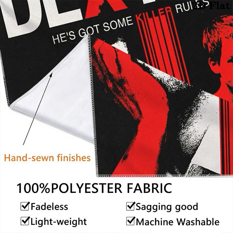 DEXTER Wall Tapestry Aesthetic Wall Hanging Printed Fabric Blanket Decorative Tapestries for Bedroom Living Room Home Decor