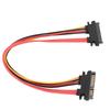 22Pin SATA Power Extension Cable Serial ATA Male to Female Combo Data Power Extension Cable 1ft