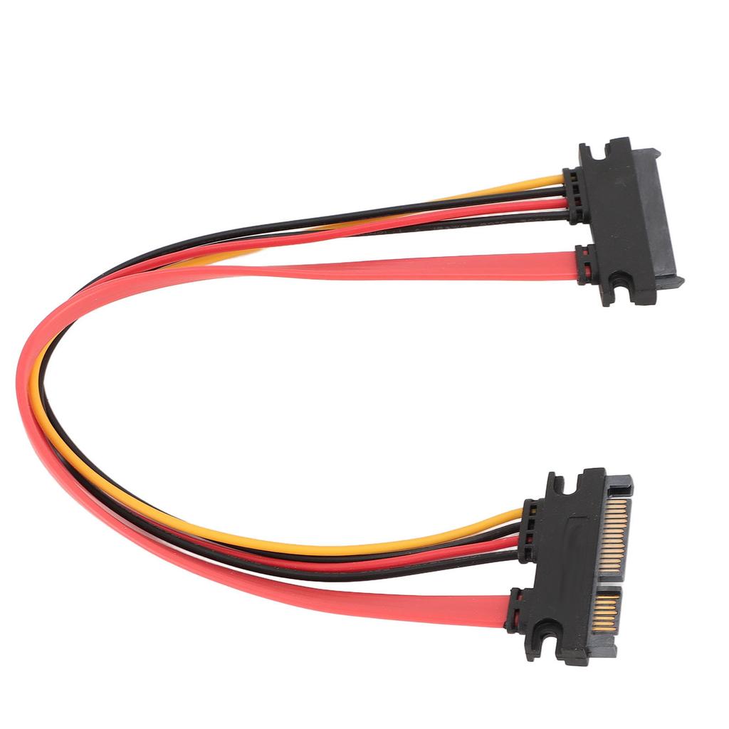 22Pin SATA Power Extension Cable Serial ATA Male to Female Combo Data Power Extension Cable 1ft