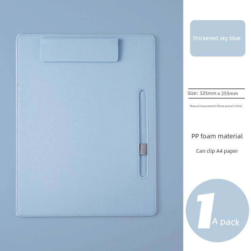

Meeting Minutes Secretary Vertical Plastic Invoice Folder Sky Blue-Writing Board