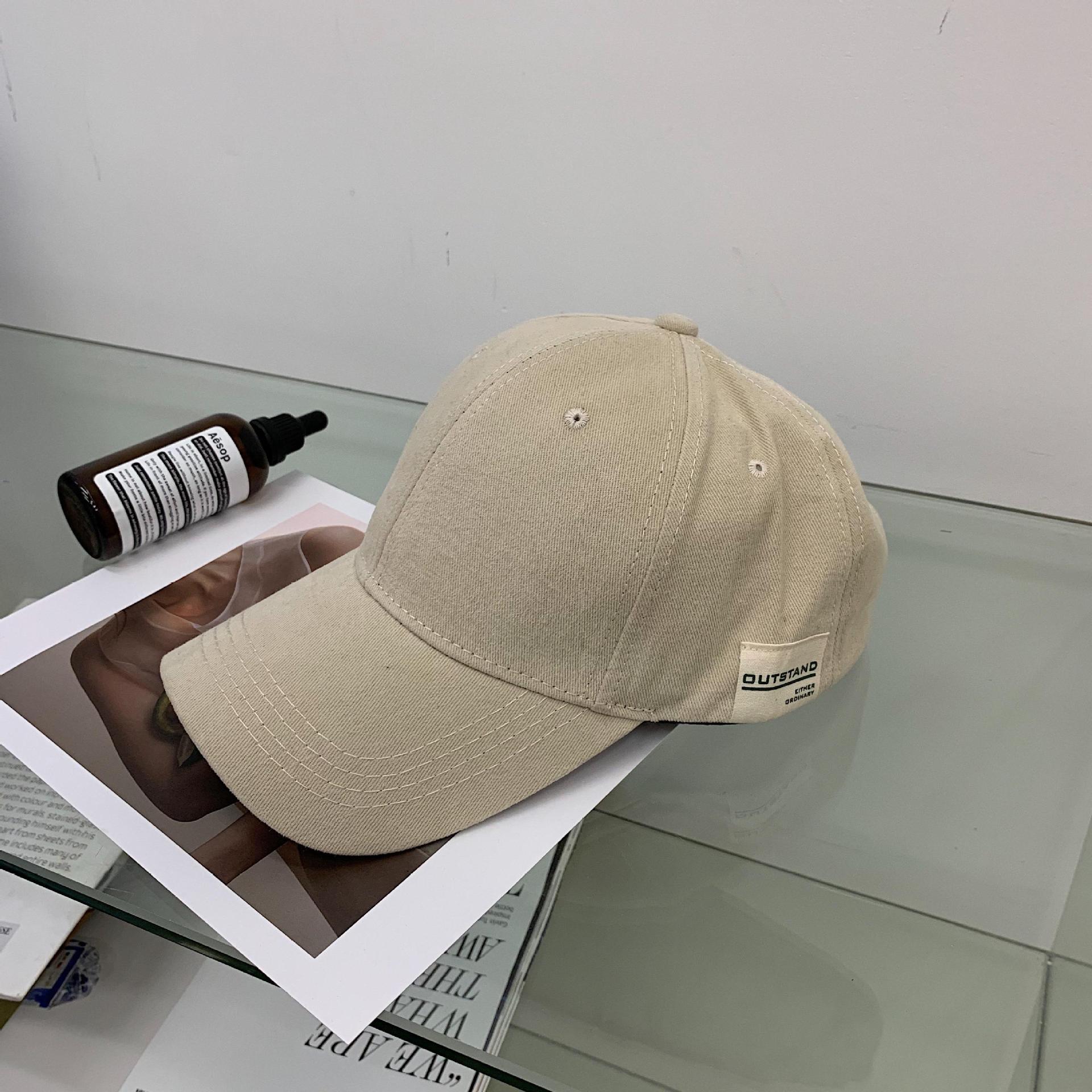 

Модная корейская бейсболка в стиле ретро для женщин и мужчин - мягкая кепка от солнца на весну/лето Adjustable