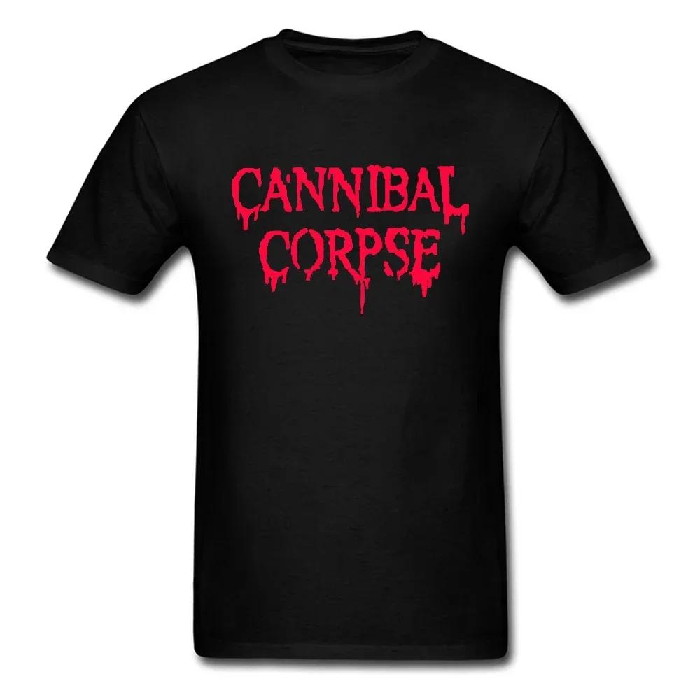 Mens Canibal Corpse T-Shirt Death Metal Band Pattern Men's and Women's Harajuku Street Casual Fashion Top