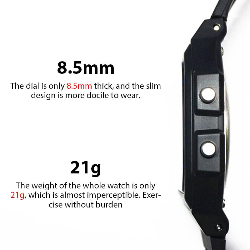 Orologio Elettronico Sportivo Semplice alla Moda LED Digitale Multifunzione Impermeabile Cinturino in PU Sveglia Regalo per Donne/Uomini